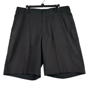 Nike Golf Shorts Men's Size 38 Black Fit Dry Stretch Flat Front 10.5" Inseam